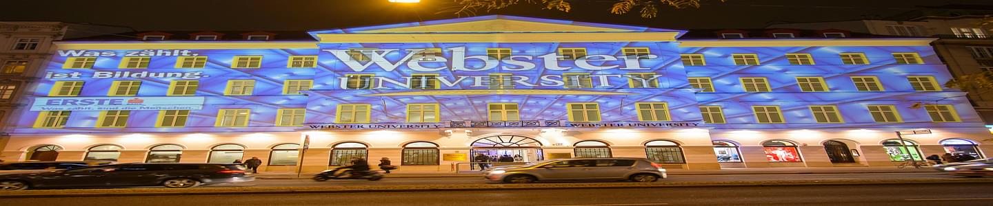 Webster University banner